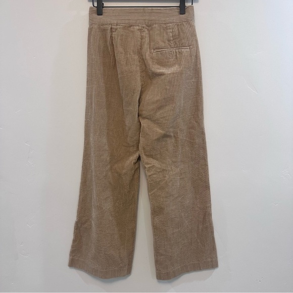 ZARA | Tan Camel Corduroy Wide Leg Culotte Trouser Pants - Picture 6 of 8